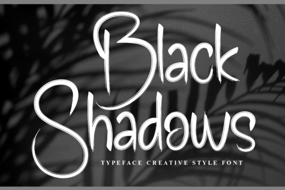 Black Shadows: A Playful Embrace of Handwritten Charm