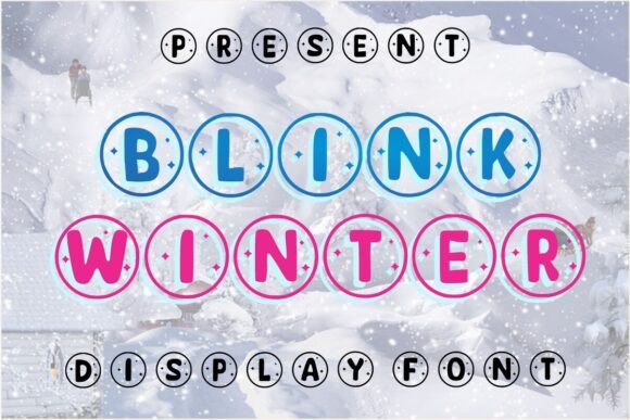 Blink Winter: A Festive and Friendly Christmas Font