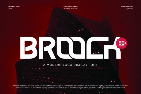 Broock: A Bold Typeface for Modern Brands