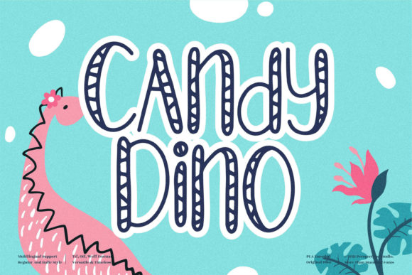 Candy Dino: A Display Font with Playful Character