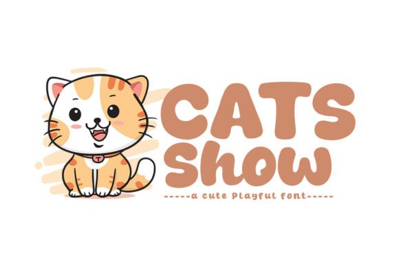Cats Show: A Playful Display Font for Modern Projects