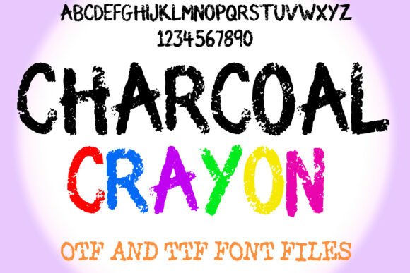 Charcoal Crayon: A Playful Font for Bold Designs