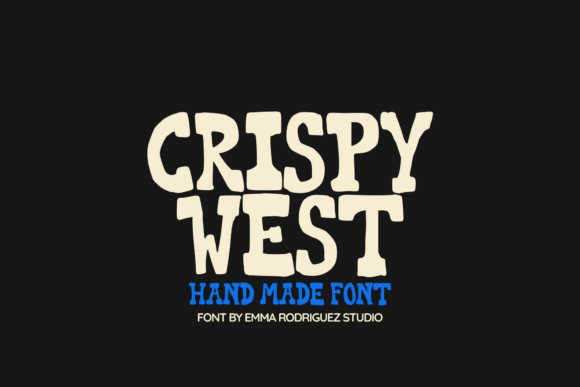 Crispy West: A Gritty Hand-Drawn Western Font for Bold Design