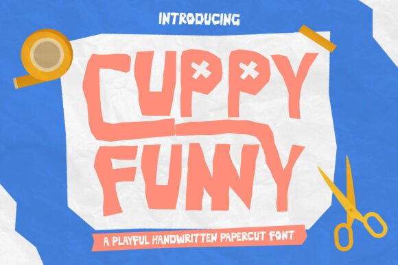 Cuppyfunny Regular: A Playful Papercut Typeface