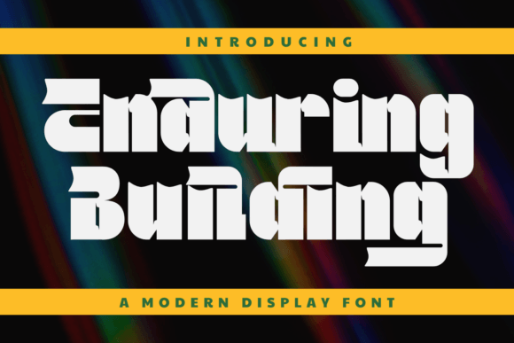 Enduring Building: A Playful Retro-Modern Display Font
