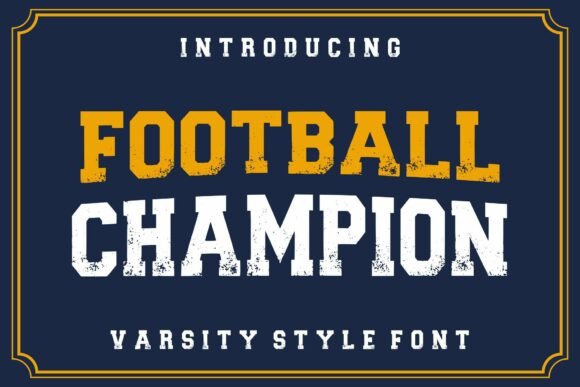 Footballchampion Regular: A Bold Typeface for Dynamic Projects