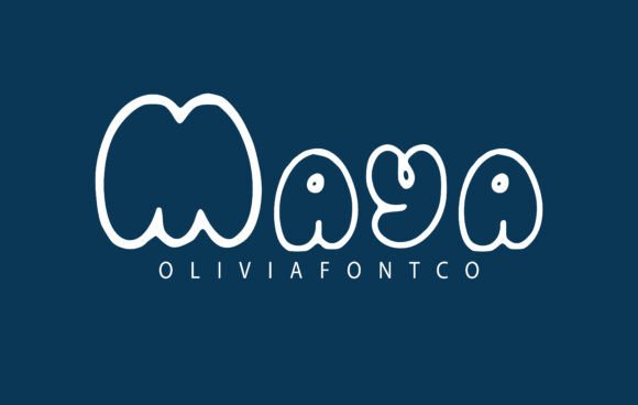 Maya: The Sweet Blend of Minimalism and Fun in Typography