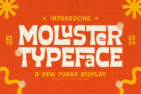 Moluster: The Groovy Display Font for Bold Branding
