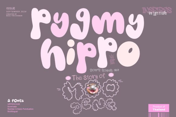 Pygmy Hippo: A Playful Font Family for Creative Brands