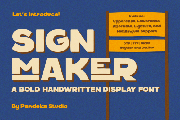 Signmaker: The Bold Handwritten Font for Impactful Design