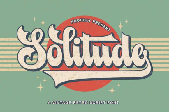 Solitude: A Playfully Nostalgic Font for Modern Design