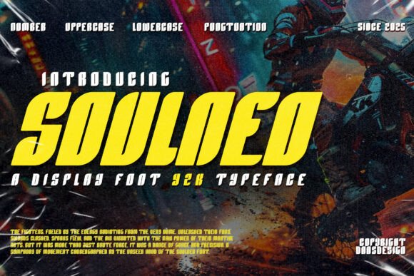 Soulneo: The Futuristic Display Font for Modern Design