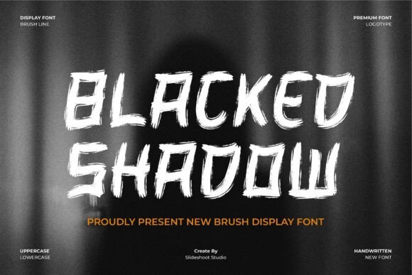 Unleash Visual Impact with the Blacked Shadow Font